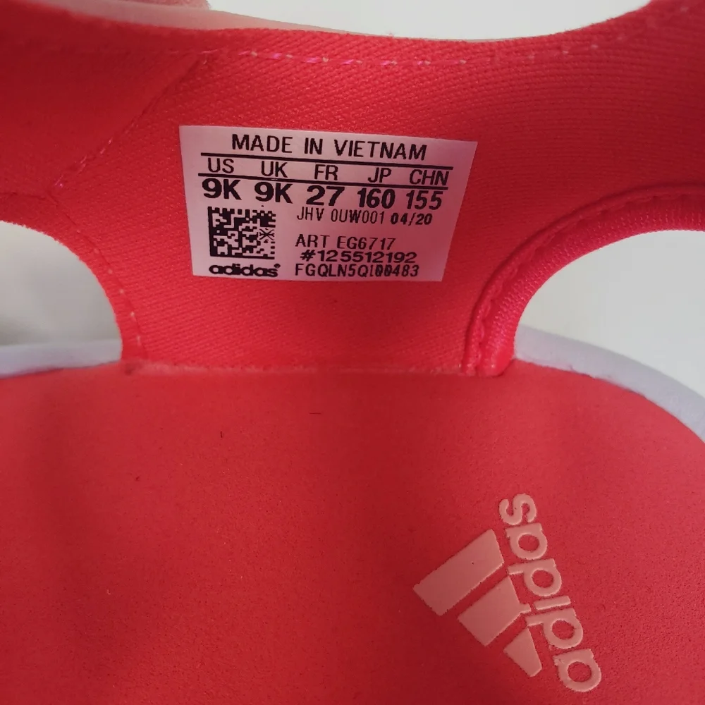Adidas FortaSwim Peach Pink White Water-Friendly Sandals Toddler Girl Size 9K